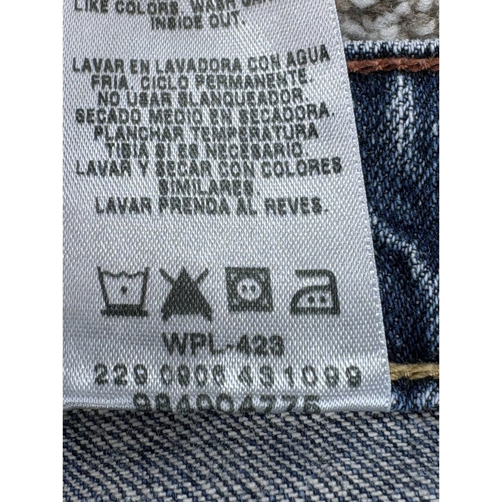 VTG Levis Signature Low Rise Bootcut Kick Crop Jeans Women's 16 Blue Stretch Y2K - Picture 5 of 10